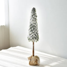 Load image into Gallery viewer, 80/100cm DIY Christmas Artificial Spray Snow Tree Fake Pine Trees New Year Decorations For Home Snow Frost Village Accessories