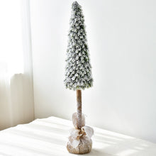 Load image into Gallery viewer, 80/100cm DIY Christmas Artificial Spray Snow Tree Fake Pine Trees New Year Decorations For Home Snow Frost Village Accessories