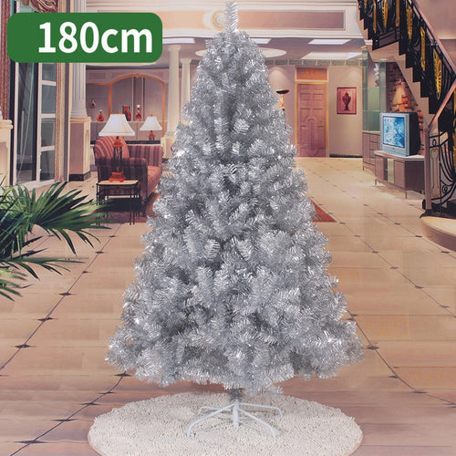 180cm Christmas tree white silver artificial Christmas tree Christmas decorations for home Christmas ornaments free shipping