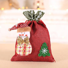 Load image into Gallery viewer, Drawstring Christmas Gift Bag Party With Snowman/Santa's Candy Box Snack Bag