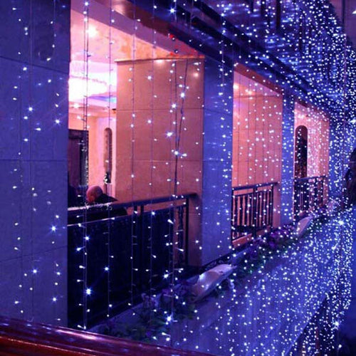 10x1m 10x3m LED Christmas Lights Outdoor Garlands Wedding Decorations Cortina De Led Curtain Lights IP65 LED STRING Fairy Lights