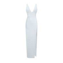 Load image into Gallery viewer, BANDAGE Autumn New Sexy Women Vestidos Black White Maxi Bandage Dress Long Dress Party Bridesmaids Christmas Eve Party Dress