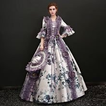 Load image into Gallery viewer, European court dress retro Christmas Carnival dress Royal film and television costume Baroque Pompon dress