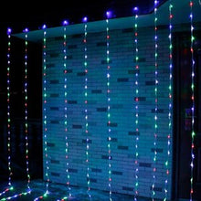 Load image into Gallery viewer, Thrisdar 6X3M 3X6M Waterfall Effect Curtain String Light Garland Holiday Christmas Wedding Party Background Icicle Fairy Light