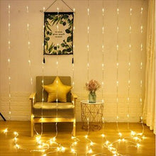 Load image into Gallery viewer, Thrisdar 6X3M 3X6M Waterfall Effect Curtain String Light Garland Holiday Christmas Wedding Party Background Icicle Fairy Light
