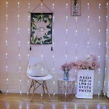 Load image into Gallery viewer, Thrisdar 6X3M 3X6M Waterfall Effect Curtain String Light Garland Holiday Christmas Wedding Party Background Icicle Fairy Light