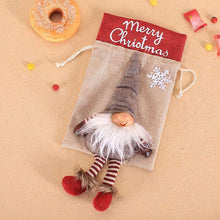 Load image into Gallery viewer, Christmas Drawstring Gift Bags Cookie Candy Gift Packaging Bags Tree Hanging Ornaments Party Decoration Favors
