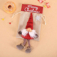 Load image into Gallery viewer, Christmas Drawstring Gift Bags Cookie Candy Gift Packaging Bags Tree Hanging Ornaments Party Decoration Favors