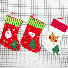 Load image into Gallery viewer, Christmas Stocking Sock Kids Gifts Bag Holders Santa Claus Candy Bags Xmas Tree Hanging Ornament Christmas Decorations for Home