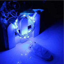 Load image into Gallery viewer, SZYOUMY 5M 3M 2M 1M LED Copper Silver Wire String Lights Fairy Garland New Year Christmas Home Wedding CR2032 Battery Operated