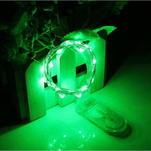 Load image into Gallery viewer, SZYOUMY 5M 3M 2M 1M LED Copper Silver Wire String Lights Fairy Garland New Year Christmas Home Wedding CR2032 Battery Operated