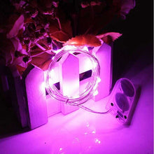 Load image into Gallery viewer, SZYOUMY 5M 3M 2M 1M LED Copper Silver Wire String Lights Fairy Garland New Year Christmas Home Wedding CR2032 Battery Operated