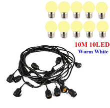 Load image into Gallery viewer, Thrisdar 10M 15M Commercial Grade Outdoor Christmas LED String Light Patio Backyard Bistro Cafe Pergola Hanging Garland Light