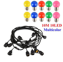Load image into Gallery viewer, Thrisdar 10M 15M Commercial Grade Outdoor Christmas LED String Light Patio Backyard Bistro Cafe Pergola Hanging Garland Light