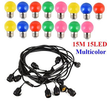 Load image into Gallery viewer, Thrisdar 10M 15M Commercial Grade Outdoor Christmas LED String Light Patio Backyard Bistro Cafe Pergola Hanging Garland Light