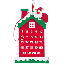 Load image into Gallery viewer, Christmas Santa Claus Calendar Hanging Cartoon Advent CalendarCountdown Calendar DIY Craft for New Year Party Decor
