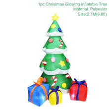 Load image into Gallery viewer, QIFU Christmas Inflatable Tree With Inflator Fan LED light Merry Christmas Outdoor Decoration Christmas Tree Decor New Year 2020