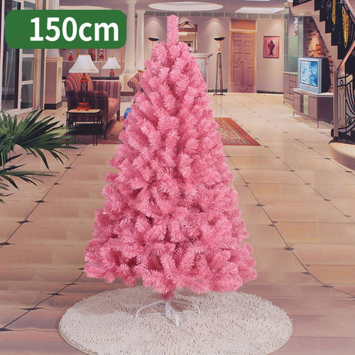 150cm Christmas tree pink rose red artificial Christmas tree decorations Christmas decorations for home  free shipping