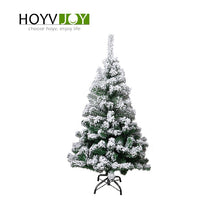 Load image into Gallery viewer, HOYVJOY Flocking Christmas Tree 120cm Snowflake Tree Christmas Family Hotel Mall Decoration New Year Gift With Ornamentation