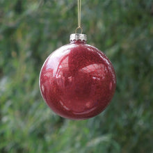 Load image into Gallery viewer, Big Packing Red Glass Christmas Ball 8cm 10cm 12cm 15cm 20cm Christmas Tree Decoration Christmas Day Gift Party Supplies