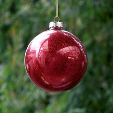 Load image into Gallery viewer, Big Packing Red Glass Christmas Ball 8cm 10cm 12cm 15cm 20cm Christmas Tree Decoration Christmas Day Gift Party Supplies