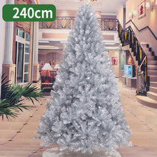 Load image into Gallery viewer, 240cm Christmas tree white silver artificial Christmas tree Christmas decorations for home Christmas ornaments free shipping