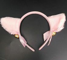 Load image into Gallery viewer, Halloween Cat Fox Fluffy Devil Ears Bells Headband Costume Fancy Dress Anime Neko Cosplay Hair Band Party Christmas stage props