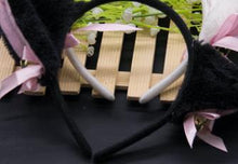 Load image into Gallery viewer, Halloween Cat Fox Fluffy Devil Ears Bells Headband Costume Fancy Dress Anime Neko Cosplay Hair Band Party Christmas stage props