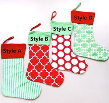 Load image into Gallery viewer, Christmas Stocking 250pcs/lot  Xmas Socks Candy Cane Stocking Bag 4 Styles Can Mix Fast Shipping