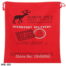 Load image into Gallery viewer, Christmas Stocking Bags 30pcs/lot Christmas Gift Bag Bulk Santa Sacks New Canvas Drawstring Bags Kid Toys Home Decorations