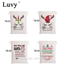 Load image into Gallery viewer, New Christmas Candy Cane Santa Bag 50pcs Personalized Santa Sack Xmas Santa Claus Candy Gift Bag Red Candy Stripe New Year Gift