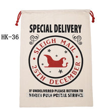 Load image into Gallery viewer, New Christmas Candy Cane Santa Bag 50pcs Personalized Santa Sack Xmas Santa Claus Candy Gift Bag Red Candy Stripe New Year Gift