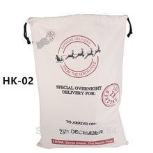 Load image into Gallery viewer, New Christmas Candy Cane Santa Bag 50pcs Personalized Santa Sack Xmas Santa Claus Candy Gift Bag Red Candy Stripe New Year Gift