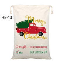 Load image into Gallery viewer, New Christmas Candy Cane Santa Bag 50pcs Personalized Santa Sack Xmas Santa Claus Candy Gift Bag Red Candy Stripe New Year Gift