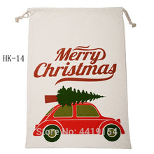Load image into Gallery viewer, New Christmas Candy Cane Santa Bag 50pcs Personalized Santa Sack Xmas Santa Claus Candy Gift Bag Red Candy Stripe New Year Gift