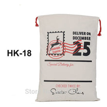 Load image into Gallery viewer, New Christmas Candy Cane Santa Bag 50pcs Personalized Santa Sack Xmas Santa Claus Candy Gift Bag Red Candy Stripe New Year Gift