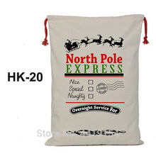 Load image into Gallery viewer, New Christmas Candy Cane Santa Bag 50pcs Personalized Santa Sack Xmas Santa Claus Candy Gift Bag Red Candy Stripe New Year Gift