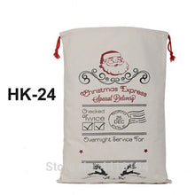 Load image into Gallery viewer, New Christmas Candy Cane Santa Bag 50pcs Personalized Santa Sack Xmas Santa Claus Candy Gift Bag Red Candy Stripe New Year Gift