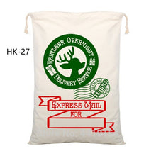 Load image into Gallery viewer, New Christmas Candy Cane Santa Bag 50pcs Personalized Santa Sack Xmas Santa Claus Candy Gift Bag Red Candy Stripe New Year Gift