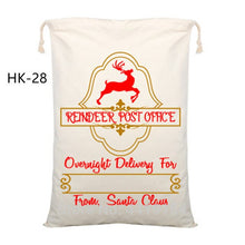 Load image into Gallery viewer, New Christmas Candy Cane Santa Bag 50pcs Personalized Santa Sack Xmas Santa Claus Candy Gift Bag Red Candy Stripe New Year Gift