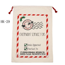 Load image into Gallery viewer, New Christmas Candy Cane Santa Bag 50pcs Personalized Santa Sack Xmas Santa Claus Candy Gift Bag Red Candy Stripe New Year Gift