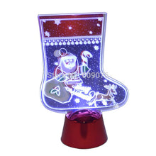 Load image into Gallery viewer, 240pcs/lot Christmas LED Snowman Night Light Santa Claus Pendants Childs Xmas Gift Table Christmas Tree Decor For Home