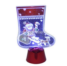 Load image into Gallery viewer, 240pcs/lot Christmas LED Snowman Night Light Santa Claus Pendants Childs Xmas Gift Table Christmas Tree Decor For Home