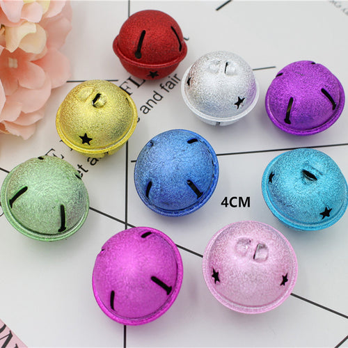 1000pcs/lot 5*4cm Fashion small Jingle Bells Colorful Plated Beautiful Christmas bell Ornaments Decoration