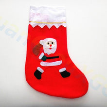 Load image into Gallery viewer, 400pcs 3D Christmas stocking Xmas tree Pendant party window Props Christmas decoration Santa Claus snowman elk candy gift socks