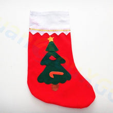 Load image into Gallery viewer, 400pcs 3D Christmas stocking Xmas tree Pendant party window Props Christmas decoration Santa Claus snowman elk candy gift socks