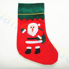 Load image into Gallery viewer, 400pcs 3D Christmas stocking Xmas tree Pendant party window Props Christmas decoration Santa Claus snowman elk candy gift socks