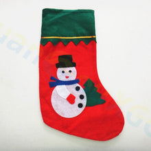 Load image into Gallery viewer, 400pcs 3D Christmas stocking Xmas tree Pendant party window Props Christmas decoration Santa Claus snowman elk candy gift socks
