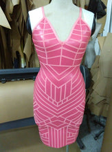 Load image into Gallery viewer, BANDAGE Pink Silver Gold Black Bandage Dress Women Bodycon Vestidos Sleeveless Celebrity Christmas Eve Party Dress Sexy Clubwear