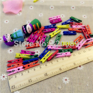 10000pcs Assorted 25mm Mini Wooden Clothespins Pegs Clothes Pins Baby Shower Crafts Wood Scrapbooking Wedding Christmas Deco